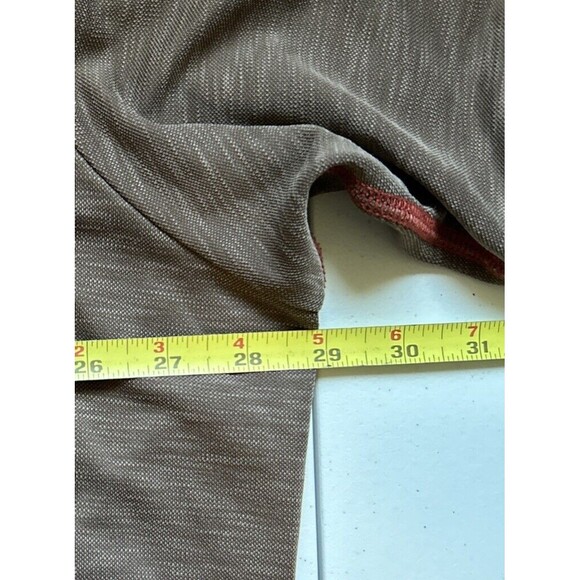 Tommy Bahama Mens Size 2XL Short Sleeve Polo Shirt Heather Brown Orange Seams - Picture 2 of 7